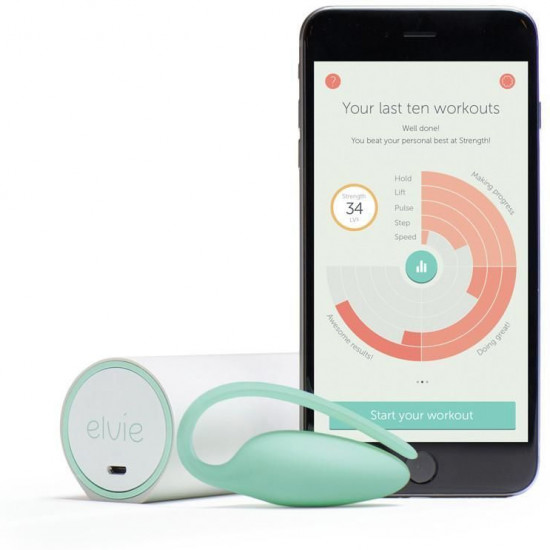 Преміумтренажер Кегеля Elvie Exercise Tracker, індукційна зарядка, PRO-додаток, без вібрації Преміумтренажер Кегеля Elvie Exercise Tracker, індукційна зарядка, PRO-додаток, без вібрації
