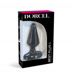 Анальна пробка Dorcel Best Plug L м'який soft-touch силікон, макс. діаметр 5,1 см