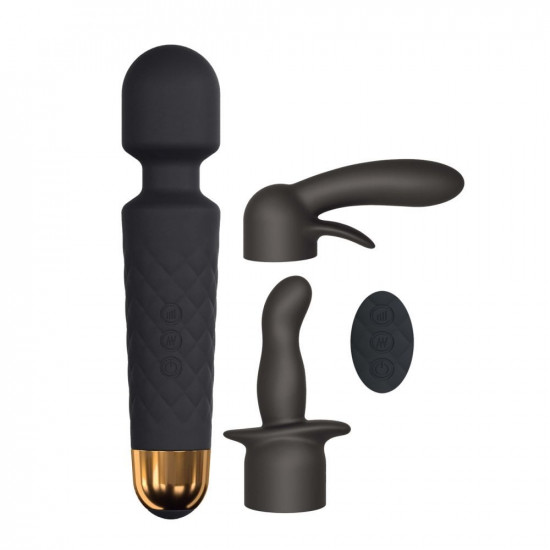 Мінівібромасажер Dorcel Kit Wanderful з насадками (анальна і вагінальна), водонепроникний Мінівібромасажер Dorcel Kit Wanderful з насадками (анальна і вагінальна), водонепроникний