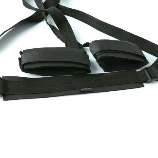 Гибкая распорка для ног Sportsheets Sex Sling Black для притягивания ног к телу Гибкая распорка для ног Sportsheets Sex Sling Black для притягивания ног к телу