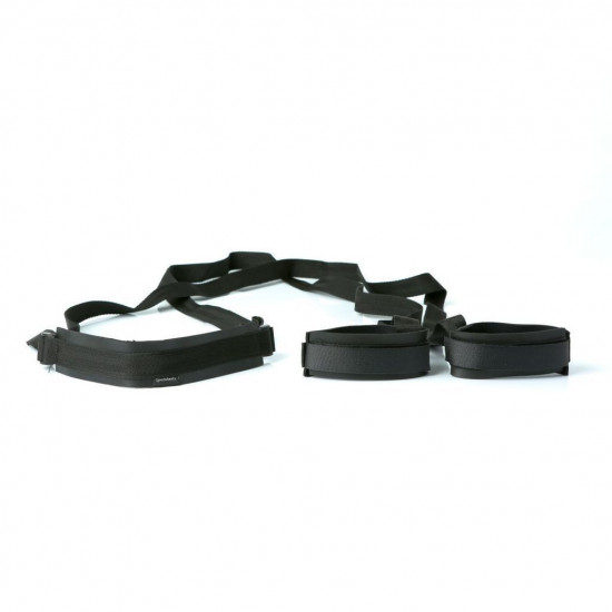 Гибкая распорка для ног Sportsheets Sex Sling Black для притягивания ног к телу Гибкая распорка для ног Sportsheets Sex Sling Black для притягивания ног к телу