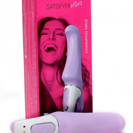 Потужний вібратор Satisfyer Vibes Charming Smile з гнучким стовбуром, літій силікон, 12 режимів Потужний вібратор Satisfyer Vibes Charming Smile з гнучким стовбуром, літій силікон, 12 режимів