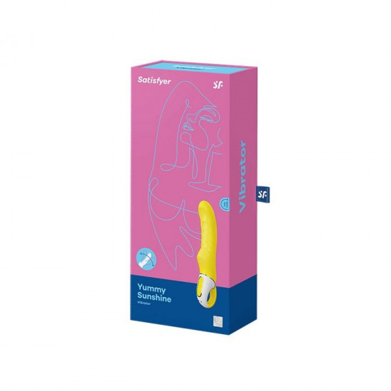 Потужний вібратор Satisfyer Vibes Yummy Sunshine з гнучким стовбуром та стимулювальним рельєфом, 12 Потужний вібратор Satisfyer Vibes Yummy Sunshine з гнучким стовбуром та стимулювальним рельєфом, 12
