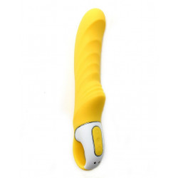 Потужний вібратор Satisfyer Vibes Yummy Sunshine з гнучким стовбуром і стимул. рельєфом, 12 режимів
