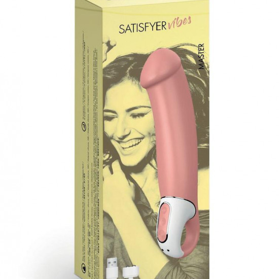 Потужний вібратор Satisfyer Vibes Master, гнучкий літій силікон, 12 режимів роботи, діаметр 46 мм Потужний вібратор Satisfyer Vibes Master, гнучкий літій силікон, 12 режимів роботи, діаметр 46 мм
