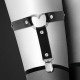 Гартер на ногу Bijoux Pour Toi - WITH HEART Black, сексуальна підв'язка з сердечком, екошкіра Гартер на ногу Bijoux Pour Toi - WITH HEART Black, сексуальна підв'язка з сердечком, екошкіра