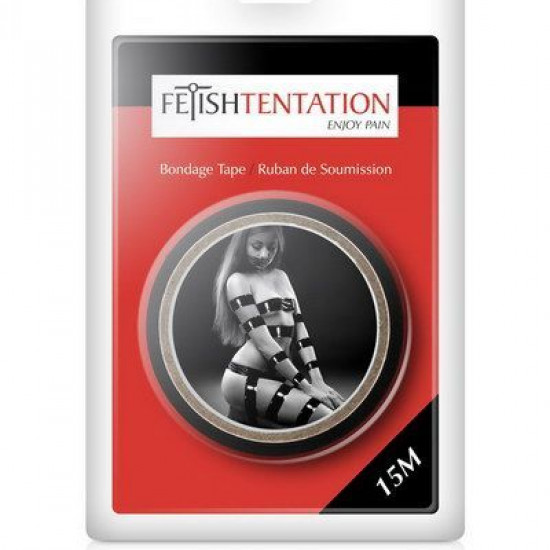 Скотч для бондажа Fetish Tentation Black (15м), не липне до шкіри і волосків, тільки сам до себе Скотч для бондажа Fetish Tentation Black (15м), не липне до шкіри і волосків, тільки сам до себе