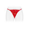 Трусики-стрінги з перлинною ниткою Fashion Secret VENUSINA Red