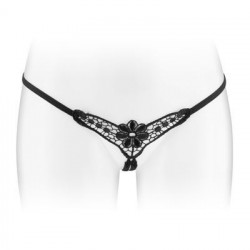 Трусики-стрінги з доступом Fashion Secret DANUTA Black
