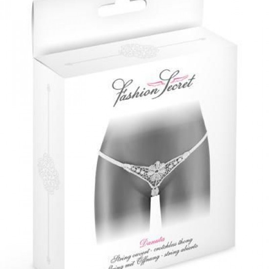 Трусики-стрінги з доступом Fashion Secret DANUTA White Трусики-стрінги з доступом Fashion Secret DANUTA White