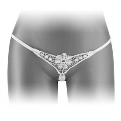 Трусики-стрінги з доступом Fashion Secret DANUTA White