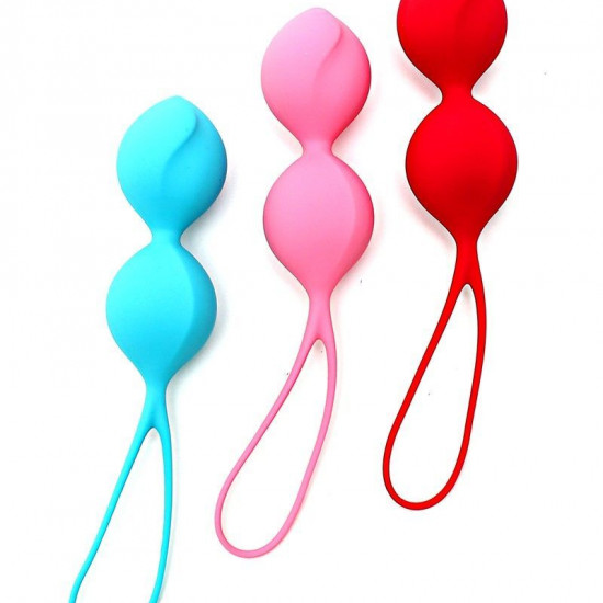 Вагінальні кульки Satisfyer V Balls (3 пари), діаметр 3,4 см, маса 79-114-150г, монолітні Вагінальні кульки Satisfyer V Balls (3 пари), діаметр 3,4 см, маса 79-114-150г, монолітні
