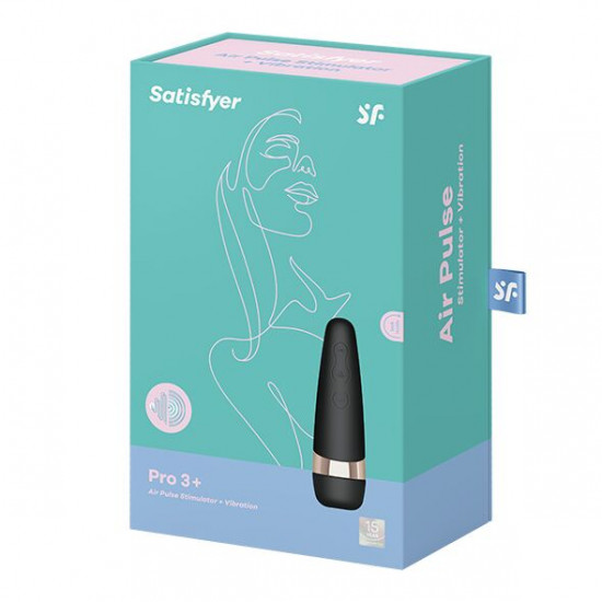Вакуумний кліторальний стимулятор Satisfyer Pro 3 Vibration з вібрацією та дуже м'яка яким кінчиком Вакуумний кліторальний стимулятор Satisfyer Pro 3 Vibration з вібрацією та дуже м'яка яким кінчиком
