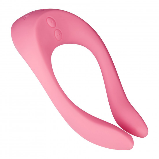 Вібратор для пар Satisfyer Endless Joy Pink, 3 незалежні мотори, багатофункціональний Вібратор для пар Satisfyer Endless Joy Pink, 3 незалежні мотори, багатофункціональний