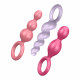 Набір анальних іграшок Satisfyer Plugs (set of 3) - Booty Call, макс. діаметр 3 см Набір анальних іграшок Satisfyer Plugs (set of 3) - Booty Call, макс. діаметр 3 см