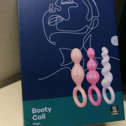 Набор анальных игрушек Satisfyer Plugs colored (set of 3) - Booty Call (мятая упаковка!!!)