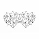 Маска на обличчя Bijoux Indiscrets - Kristine Mask, вінілова, клейове кріплення, без зав'язок Маска на обличчя Bijoux Indiscrets - Kristine Mask, вінілова, клейове кріплення, без зав'язок