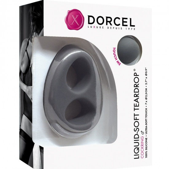 Ерекційне кільце Dorcel Liquid-Soft Teardrop для члена і мошонки, soft-touch силікон Ерекційне кільце Dorcel Liquid-Soft Teardrop для члена і мошонки, soft-touch силікон