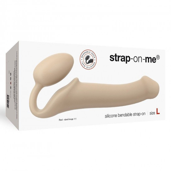 Безремінний страпон Strap-On-Me Flesh L, повністю регульований, діаметр 3,7 см Безремінний страпон Strap-On-Me Flesh L, повністю регульований, діаметр 3,7 см