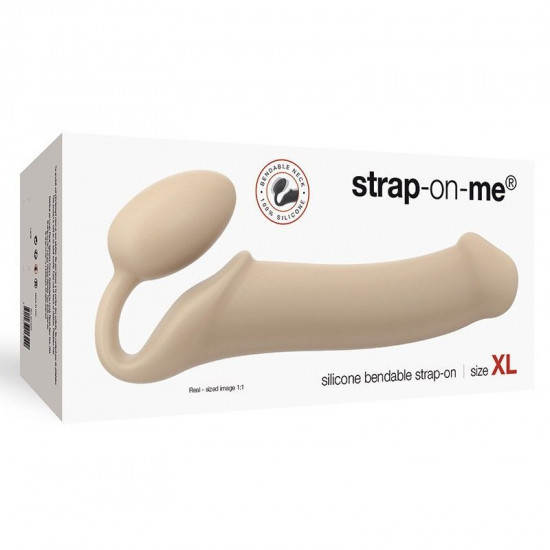 Безремінний страпон Strap-On-Me Flesh XL, повністю регульований, діаметр 4,5 см Безремінний страпон Strap-On-Me Flesh XL, повністю регульований, діаметр 4,5 см