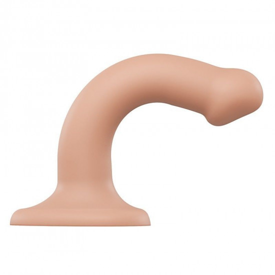 Насадка для страпона Strap-On-Me Dual Density Dildo Flesh S, диаметр 2,7см, двухслойная, гибкая Насадка для страпона Strap-On-Me Dual Density Dildo Flesh S, диаметр 2,7см, двухслойная, гибкая