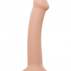 Насадка для страпону Strap-On-Me Dual Density Dildo Flesh S, діаметр 2,7 см, двошарова, гнучкий