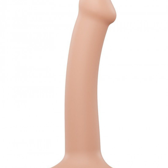Насадка для страпона Strap-On-Me Dual Density Dildo Flesh S, диаметр 2,7см, двухслойная, гибкая Насадка для страпона Strap-On-Me Dual Density Dildo Flesh S, диаметр 2,7см, двухслойная, гибкая
