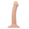 Насадка для страпону Strap-On-Me Dual Density Dildo Flesh S, діаметр 2,7 см, двошарова, гнучкий