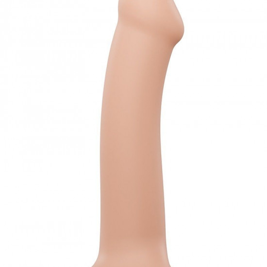 Насадка для страпону Strap-On-Me Dual Density Dildo Flesh L, діаметр 3,7 см, двошарова, гнучкий Насадка для страпону Strap-On-Me Dual Density Dildo Flesh L, діаметр 3,7 см, двошарова, гнучкий