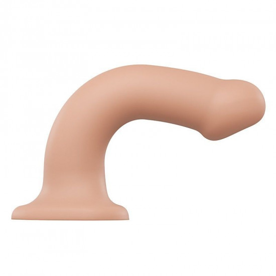 Насадка для страпону Strap-On-Me Dual Density Dildo Flesh L, діаметр 3,7 см, двошарова, гнучкий Насадка для страпону Strap-On-Me Dual Density Dildo Flesh L, діаметр 3,7 см, двошарова, гнучкий