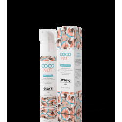 Масажна олія EXSENS Coconut 50 мл розігріває, без цукру, без парабенів, їстівне
