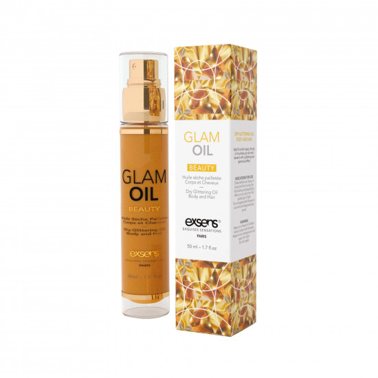 Олія для тіла з блиском EXSENS Glam Oil 50мл, з мигдальною олією, без парабенів і феноксіетанолу Олія для тіла з блиском EXSENS Glam Oil 50мл, з мигдальною олією, без парабенів і феноксіетанолу