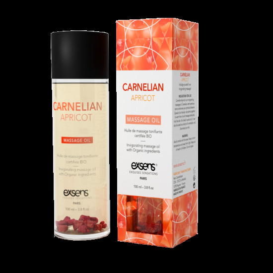 Масажна олія EXSENS Carnelian Apricot (бадьорна з сердоліком) 100мл, натуральна Масажна олія EXSENS Carnelian Apricot (бадьорна з сердоліком) 100мл, натуральна