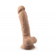Фаллоимитатор SilexD Johnny Flesh (MODEL 1 size 7in), двухслойный, силикон +Silexpan, диаметр 3,8см