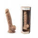 Фаллоимитатор SilexD Johnny Flesh (MODEL 1 size 7in), двухслойный, силикон +Silexpan, диаметр 3,8см