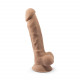 Фаллоимитатор SilexD Johnny Flesh (MODEL 1 size 7in), двухслойный, силикон +Silexpan, диаметр 3,8см