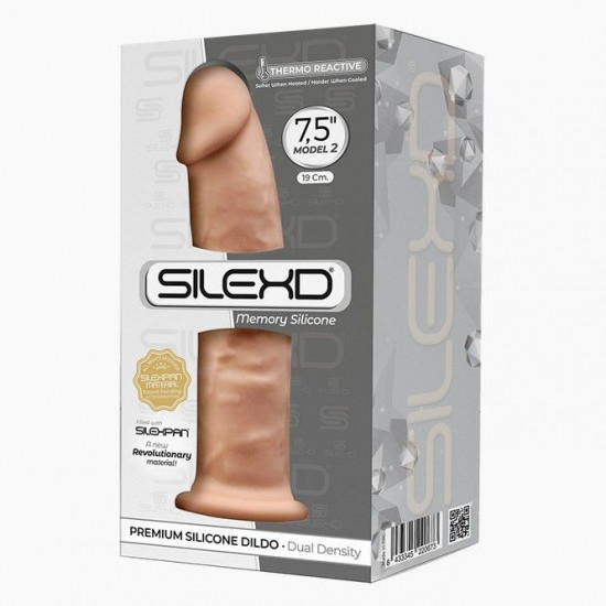 Фалоімітатор SilexD Henry Flesh (MODEL 2 size 7.5in), двошаровий, силікон + Silexpan, діаметр 4,8 см Фалоімітатор SilexD Henry Flesh (MODEL 2 size 7.5in), двошаровий, силікон + Silexpan, діаметр 4,8 см