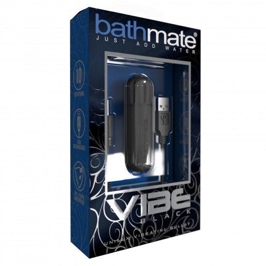 Вібропуля Bathmate Vibe Bullet Black, глибока потужна вібрація Вібропуля Bathmate Vibe Bullet Black, глибока потужна вібрація