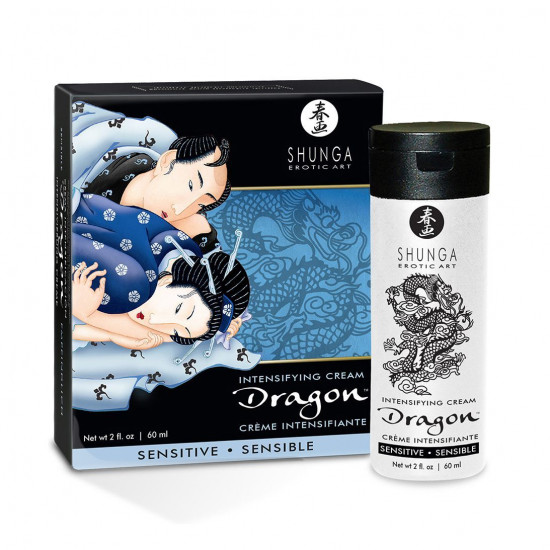 Стимулювальний крем для пар Shunga SHUNGA Dragon Cream SENSITIVE (60 мл) ніжніший ефект Стимулювальний крем для пар Shunga SHUNGA Dragon Cream SENSITIVE (60 мл) ніжніший ефект