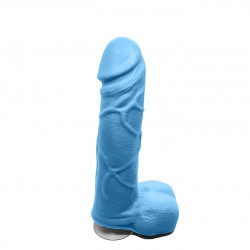 Крафтове мило-член із присоскою Чистий Кайф Blue size M, натуральне