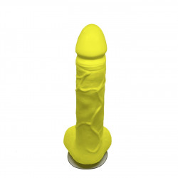 Крафтове мило-член із присоскою Чистий Кайф Yellow size L, натуральне