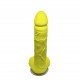 Крафтовое мыло-член с присоской Чистий Кайф Yellow size L, натуральное