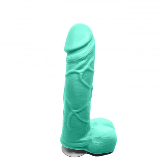Крафтовое мыло-член с присоской Чистий Кайф Turquoise size M, натуральное