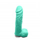 Крафтовое мыло-член с присоской Чистий Кайф Turquoise size M, натуральное