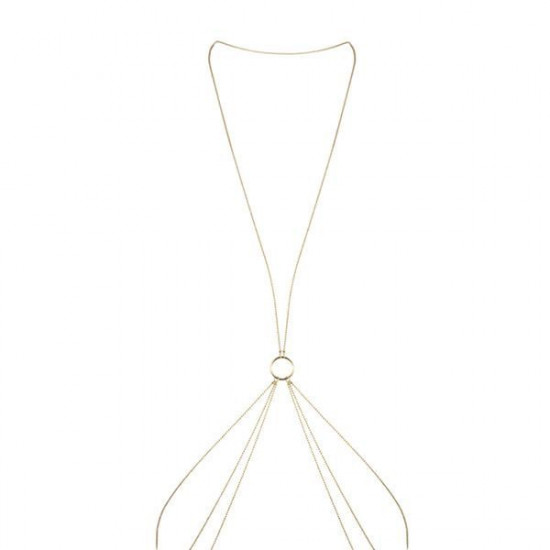 Ланцюжок для тіла Bijoux Indiscrets Magnifique 8 Body Chain - Gold, прикраса для тіла Ланцюжок для тіла Bijoux Indiscrets Magnifique 8 Body Chain - Gold, прикраса для тіла