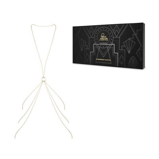 Ланцюжок для тіла Bijoux Indiscrets Magnifique 8 Body Chain - Gold, прикраса для тіла Ланцюжок для тіла Bijoux Indiscrets Magnifique 8 Body Chain - Gold, прикраса для тіла