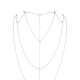 Ланцюжок для спини Bijoux Indiscrets Magnifique Back and Cleavage Chain - Silver, прикраса для тіла Ланцюжок для спини Bijoux Indiscrets Magnifique Back and Cleavage Chain - Silver, прикраса для тіла