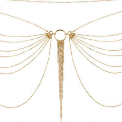 Ланцюжок на трусики або ліф Bijoux Indiscrets MAGNIFIQUE Waist Chain - Gold, прикраса на тіло