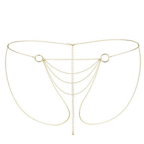 Ланцюжок-трусики Bijoux Indiscrets Magnifique Bikini Chain – Gold, прикраса для тіла Ланцюжок-трусики Bijoux Indiscrets Magnifique Bikini Chain – Gold, прикраса для тіла