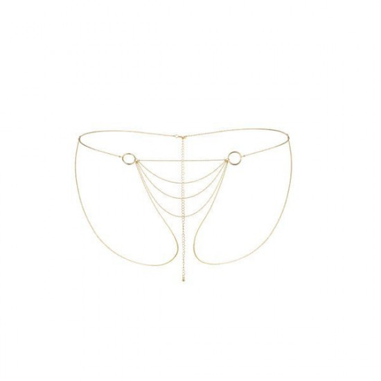 Ланцюжок-трусики Bijoux Indiscrets Magnifique Bikini Chain – Gold, прикраса для тіла Ланцюжок-трусики Bijoux Indiscrets Magnifique Bikini Chain – Gold, прикраса для тіла